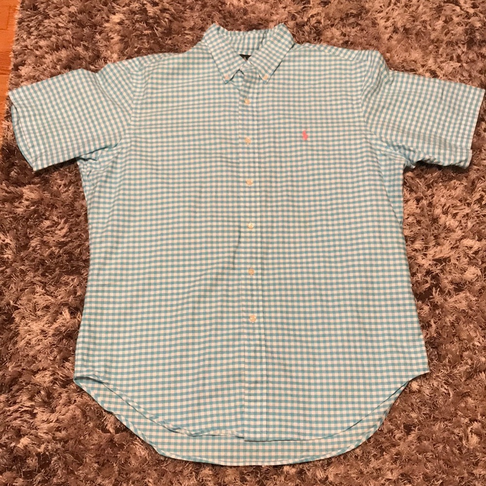 Men’s Polo Checkered Collared Button Down - Picture 7 of 7
